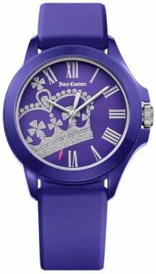 Juicy Couture Womens Fergie Blue Rubber Strap Blue Dial 1901466 Juicy Couture Womens Fergie Blue Rubber Strap Blue Dial 1901466