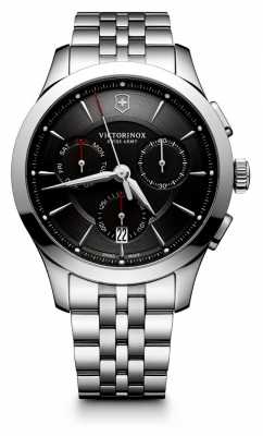 Victorinox Swiss Army Mens Alliance Chronograph Stainless Steel Black Dial 241745 Victorinox Swiss Army Mens Alliance Chronograph Stainless Steel Black Dial 241745
