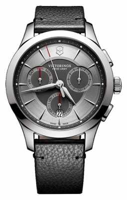 Victorinox Swiss Army Mens Alliance Chronograph Black Leather Strap Grey Dial 241748 Victorinox Swiss Army Mens Alliance Chronograph Black Leather Strap Grey Dial 241748
