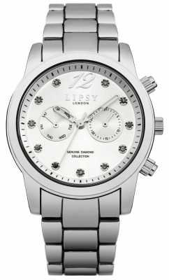Lipsy Womens Stainless Steel Bracelet Silver Dial LP477 Lipsy Womens Stainless Steel Bracelet Silver Dial LP477