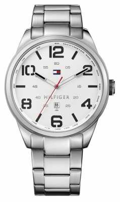 Tommy Hilfiger Mens Conner Stainless Steel Bracelet White Dial 1791159 Tommy Hilfiger Mens Conner Stainless Steel Bracelet White Dial 1791159