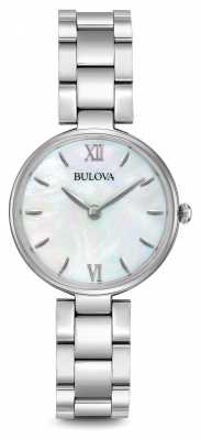 Bulova Womens Stainless Steel Bracelet Mother Of Pearl Dial 96L229 Bulova Womens Stainless Steel Bracelet Mother Of Pearl Dial 96L229