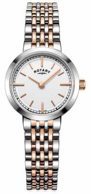 Rotary Womens Canterbury Two Tone White Dial LB05061/02 Rotary Womens Canterbury Two Tone White Dial LB05061/02