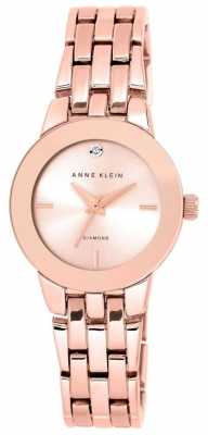 Anne Klein Womens Rose Gold Tone Bracelet Rose Gold Dial AK/N1930RGRG Anne Klein Womens Rose Gold Tone Bracelet Rose Gold Dial AK/N1930RGRG