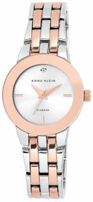 Anne Klein Womens Two Tone Bracelet Silver Dial AK/N1931SVRT Anne Klein Womens Two Tone Bracelet Silver Dial AK/N1931SVRT