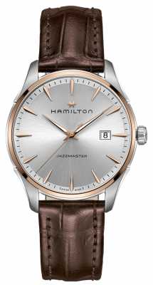 Hamilton Mens Jazzmaster Brown Leather Strap Silver Dial H32441551 Hamilton Mens Jazzmaster Brown Leather Strap Silver Dial H32441551