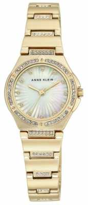 Anne Klein Womens Gold Tone Bracelet Mother Of Pearl Dial AK/N2416MPGB Anne Klein Womens Gold Tone Bracelet Mother Of Pearl Dial AK/N2416MPGB
