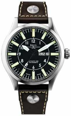 Ball Watch Company Mens Engineer Master II Company Aviator Automatic Leather NM1080C-L3-BK Ball Watch Company Mens Engineer Master II Company Aviator Automatic Leather NM1080C-L3-BK