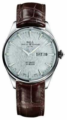 Ball Watch Company Trainmaster Eternity Automatic Crockodile Strap Silver Dial NM2080D-LJ-SL Ball Watch Company Trainmaster Eternity Automatic Crockodile Strap Silver Dial NM2080D-LJ-SL
