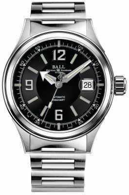 Ball Watch Company Fireman Racer Automatic Stainless Steel Bracelet Black Dial NM2088C-S2J-BKWH Ball Watch Company Fireman Racer Automatic Stainless Steel Bracelet Black Dial NM2088C-S2J-BKWH