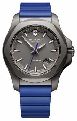 Victorinox Swiss Army I.N.O.X. Titanium Case Blue Rubber Strap Mens 241759 Victorinox Swiss Army I.N.O.X. Titanium Case Blue Rubber Strap Mens 241759