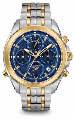 Bulova Mens Precisionist Chronograph Two Tone 98B276 Bulova Mens Precisionist Chronograph Two Tone 98B276