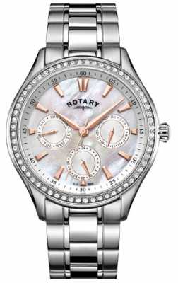 Rotary Womans Hampstead Stainless Steel Mother Of Pearl LB05056/07 Rotary Womans Hampstead Stainless Steel Mother Of Pearl LB05056/07