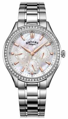 Rotary Womans Hampstead Stainless Steel Mother Of Pearl LB05056/07 Rotary Womans Hampstead Stainless Steel Mother Of Pearl LB05056/07