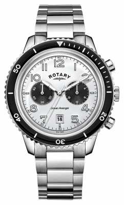 Rotary Mens Ocean Avenger Chronograph White Dial GB05021/18 Rotary Mens Ocean Avenger Chronograph White Dial GB05021/18