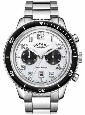 Rotary Mens Ocean Avenger Chronograph White Dial GB05021/18 Rotary Mens Ocean Avenger Chronograph White Dial GB05021/18