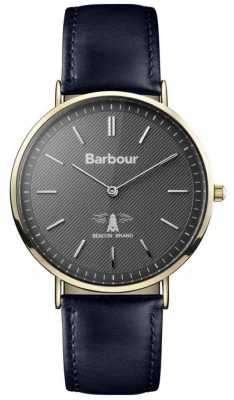 Barbour Mens Hartley Black Dial Black Leather Strap BB055GDBL Barbour Mens Hartley Black Dial Black Leather Strap BB055GDBL