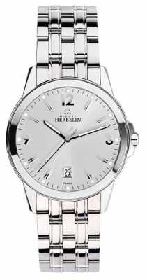 Michel Herbelin Mens Stainless Steel City Silver 12250/B12 Michel Herbelin Mens Stainless Steel City Silver 12250/B12