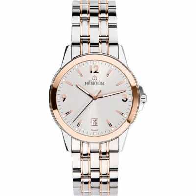 Michel Herbelin Mens Ambassador Rose Gold PVD Bracelet Watch 12250/BTR12 Michel Herbelin Mens Ambassador Rose Gold PVD Bracelet Watch 12250/BTR12