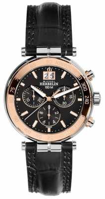 Michel Herbelin Mens Newport Rose Chronograph 36654/TR14 Michel Herbelin Mens Newport Rose Chronograph 36654/TR14
