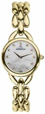 Michel Herbelin Womans Waterfall Mother Of Pearl Cubic Zirconia Dial 17475/BP59 Michel Herbelin Womans Waterfall Mother Of Pearl Cubic Zirconia Dial 17475/BP59