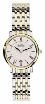 Michel Herbelin Womans Two Tone Stainless Steel Gold Silver Strap 16945/BT01 Michel Herbelin Womans Two Tone Stainless Steel Gold Silver Strap 16945/BT01