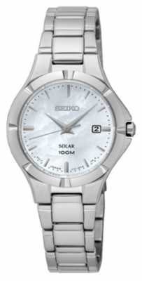 Seiko Womens Solar Stainless Steel Mother Of Pearl Dial SUT293P1 Seiko Womens Solar Stainless Steel Mother Of Pearl Dial SUT293P1