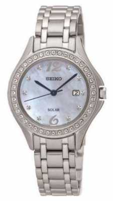 Seiko Womens Solar Stainless Steel Mother Of Pearl Dial SUT311P9 Seiko Womens Solar Stainless Steel Mother Of Pearl Dial SUT311P9