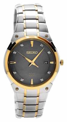 Seiko Mens Solar Stainless Steel Grey Dial SNE430P9 Seiko Mens Solar Stainless Steel Grey Dial SNE430P9