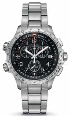 Hamilton X-Wind GMT Stainless Steel Black Dial H77912135 Hamilton X-Wind GMT Stainless Steel Black Dial H77912135
