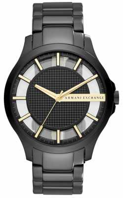 Armani Exchange Mens Black PVD Plated Steel AX2192 Armani Exchange Mens Black PVD Plated Steel AX2192