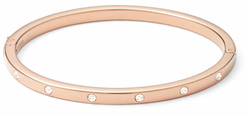 Fossil Womens Stone Set PVD Rose Gold Plated Bangle JF00843791 Fossil Womens Stone Set PVD Rose Gold Plated Bangle JF00843791
