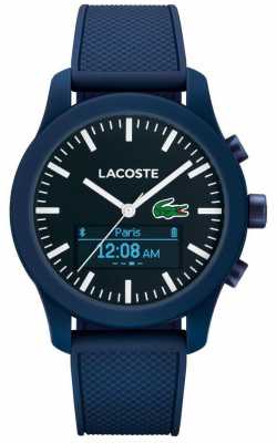 Lacoste Mens 12.12 Contact Bluetooth Smart Watch Blue Rubber 2010882 Lacoste Mens 12.12 Contact Bluetooth Smart Watch Blue Rubber 2010882