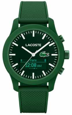 Lacoste Mens 12.12 Contact Bluetooth Smart Watch Green Rubber 2010883 Lacoste Mens 12.12 Contact Bluetooth Smart Watch Green Rubber 2010883
