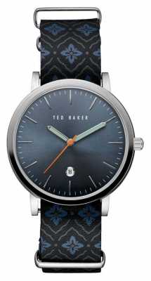 Ted Baker Mens Stainless Steel Case Blue TE10030767 Ted Baker Mens Stainless Steel Case Blue TE10030767