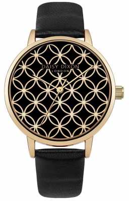 Daisy Dixon Womans Penny Watch Black Leather Strap DD034BG Daisy Dixon Womans Penny Watch Black Leather Strap DD034BG