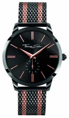 Thomas Sabo Mens Rebel Spirit Iron Plated Stainless Steel Rose Gold WA0282-285-203-42 Thomas Sabo Mens Rebel Spirit Iron Plated Stainless Steel Rose Gold WA0282-285-203-42