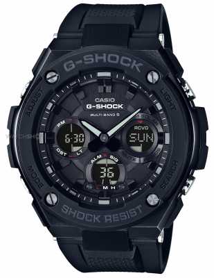 Casio Mens G-Steel Chronograph Alarm Black Rubber Strap GST-W100G-1BER Casio Mens G-Steel Chronograph Alarm Black Rubber Strap GST-W100G-1BER