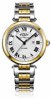 Rotary Womans Lucerne Two Tone Silver Gold LB90188/01/L Rotary Womans Lucerne Two Tone Silver Gold LB90188/01/L