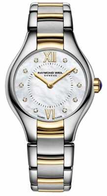 Raymond Weil Womans Noemia Two Tone 10 Diamond Mother Of Pearl Dial 5124-STP-00985 Raymond Weil Womans Noemia Two Tone 10 Diamond Mother Of Pearl Dial 5124-STP-00985