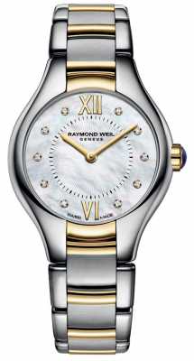 Raymond Weil Womans Noemia Two Tone 10 Diamond Mother Of Pearl Dial 5124-STP-00985 Raymond Weil Womans Noemia Two Tone 10 Diamond Mother Of Pearl Dial 5124-STP-00985