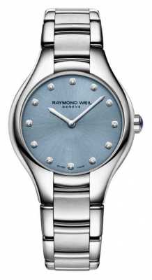 Raymond Weil Womans Noemia 12 Diamond Blue 5132-ST-50081 Raymond Weil Womans Noemia 12 Diamond Blue 5132-ST-50081