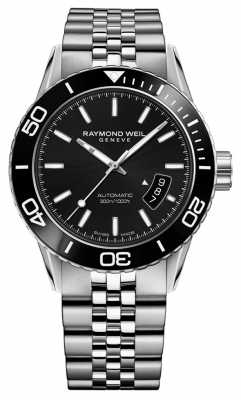 Raymond Weil Mens Automatic Black Dial Stainless Steel 2760-ST1-20001 Raymond Weil Mens Automatic Black Dial Stainless Steel 2760-ST1-20001