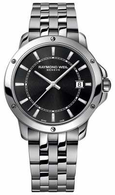 Raymond Weil Mens Stainless Steel Black Index Dial 5591-ST-20001 Raymond Weil Mens Stainless Steel Black Index Dial 5591-ST-20001