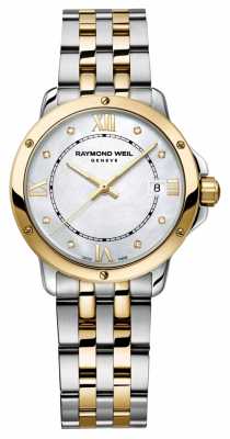 Raymond Weil Womans Two Tone Diamond Dot Mother Of Pearl 5391-STP-00995 Raymond Weil Womans Two Tone Diamond Dot Mother Of Pearl 5391-STP-00995