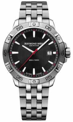 Raymond Weil Mens Tango 300 With Black Dial 8160-ST2-20001 Raymond Weil Mens Tango 300 With Black Dial 8160-ST2-20001