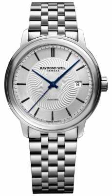 Raymond Weil Mens Automatic Stainless Steel Exhibition Case 2227-ST-65001 Raymond Weil Mens Automatic Stainless Steel Exhibition Case 2227-ST-65001