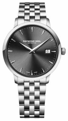 Raymond Weil Mens Quartz Movement Stainless Steel Charcoal Dial 5488-ST-60001 Raymond Weil Mens Quartz Movement Stainless Steel Charcoal Dial 5488-ST-60001