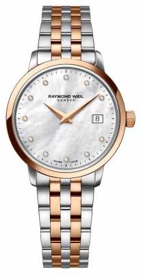 Raymond Weil Womans Two Tone Rose Gold Diamond Dot 5988-SP5-97081 Raymond Weil Womans Two Tone Rose Gold Diamond Dot 5988-SP5-97081