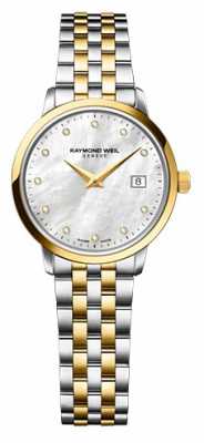 Raymond Weil Womans Two Tone Gold Diamond Dot 5988-STP-97081 Raymond Weil Womans Two Tone Gold Diamond Dot 5988-STP-97081